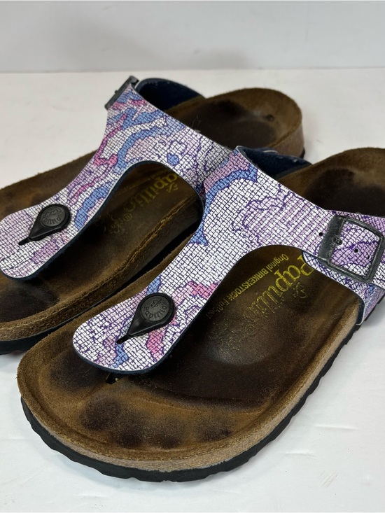 Papillio Shoes - Birkenstock Papillio Gizeh Women's Size 5 Sandals Pink Purple Mosaic Boho Thong